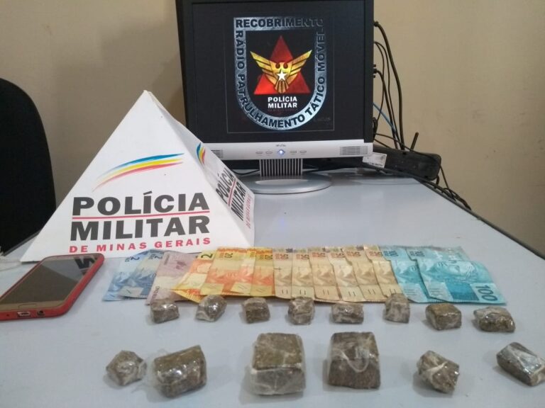 Traficante de 25 anos é preso com maconha no Bairro Jardim Estados Unidos