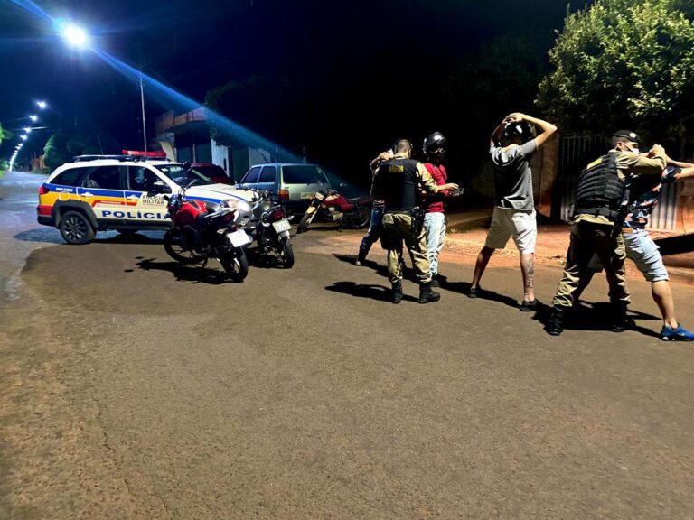 PMMG apreende 07 motos durante “rolezinho” de Natal em Ituiutaba
