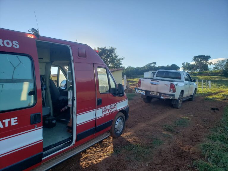 Homem de 48 anos é socorrido pelo CBMMG em Ituiutaba após sofre queda de cavalo na região do São Lourenço