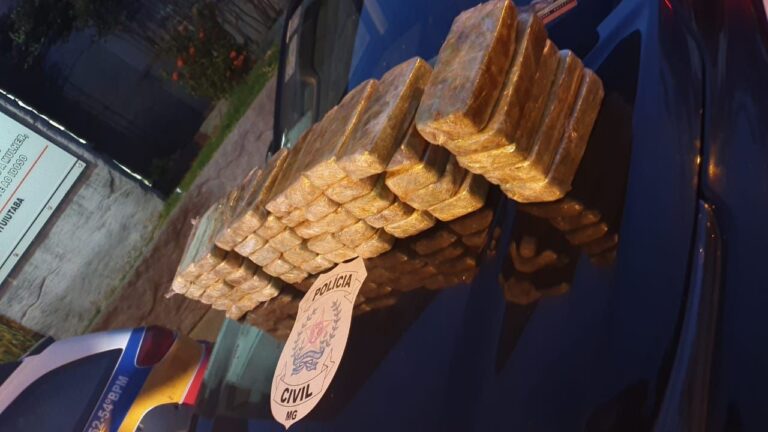 PMMG e PCMG de Ituiutaba apreende mais de 40 quilos de pasta base de cocaína
