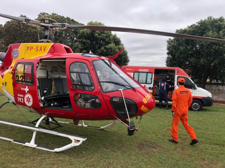 Aeronave do CBMMG é acionada para transportar paciente de Ituiutaba à Uberlândia