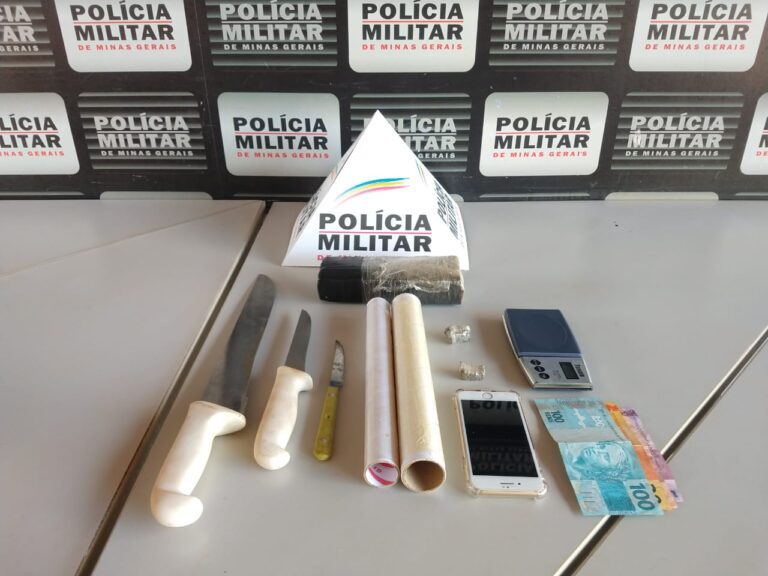 PMMG apreende mais de meio quilo de maconha e prende traficante, em Ituiutaba