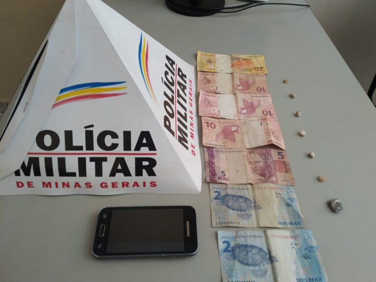 Jovem de 16 anos é detido pela PMMG com crack e maconha na Praça Getúlio Vargas