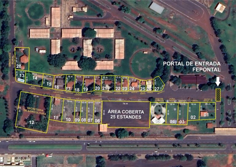 Leilão de estandes da FEPONTAL será realizado no dia 23 de agosto