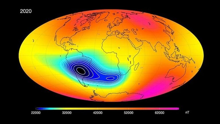Anomalia no céu do Brasil está criando um “Triângulo das Bermudas Espacial” sobre Sul e Sudeste