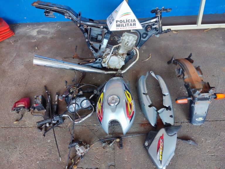 PM prende traficante, apreende drogas e recupera motocicleta furtada em Centralina (MG)