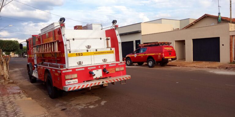 CBMMG evita incêndio em casa no Bairro Setor Sul, em Ituiutaba
