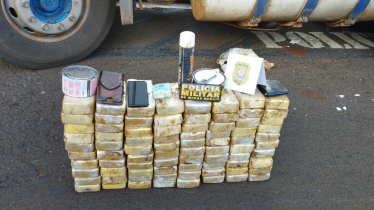 PCMG apreende em Ituiutaba 83 kg de pasta base de cocaína avaliada em 7 milhões de Reais
