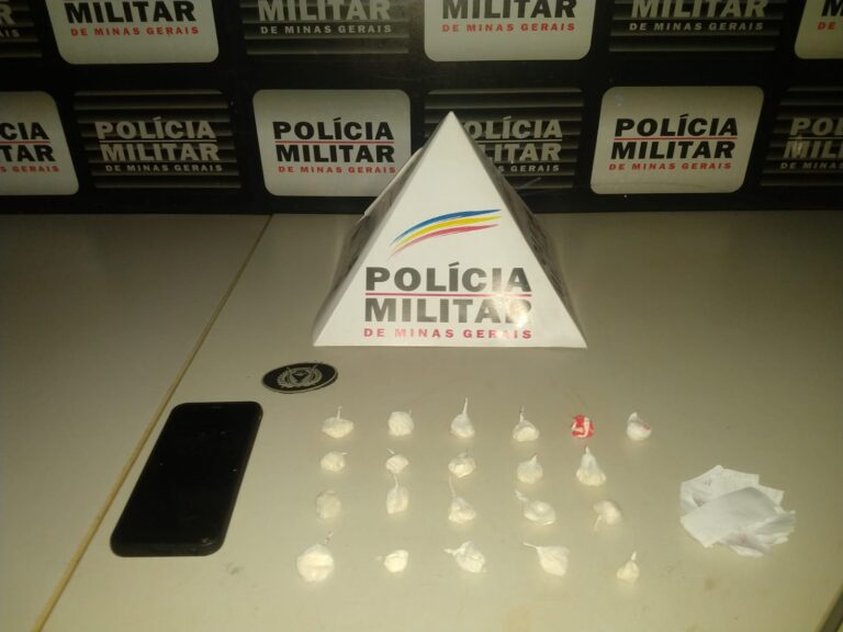 Traficante é preso em Ituiutaba pela PMMG com 21 palelotes de cocaína
