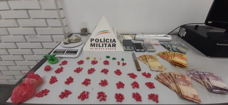 PMMG prende em Ituiutaba traficante com 257 pedras de crack