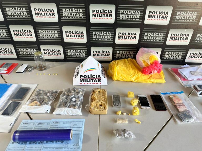 PM de Ituiutaba prende 4 pessoas e apreende mais de um quilo de drogas na cidade Tijucana