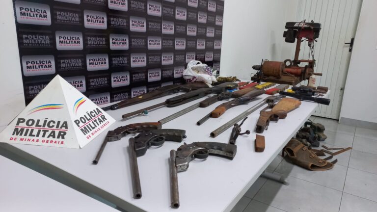 PM fecha fábrica clandestina de armas de fogo na zona rural de Gurinhatã  