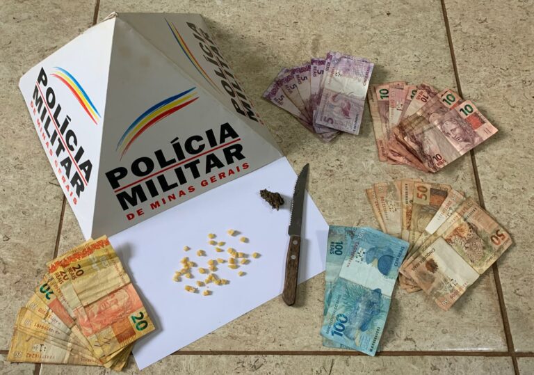 PM apreende drogas e prende dois indivíduos em Capinópolis