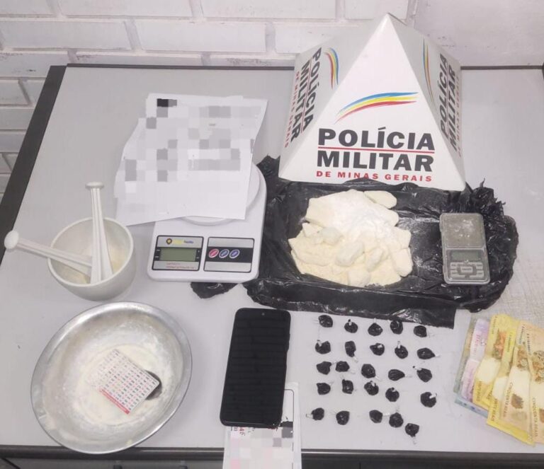 Traficante é preso pela PM no Bairro Novo Mundo, em Ituiutaba