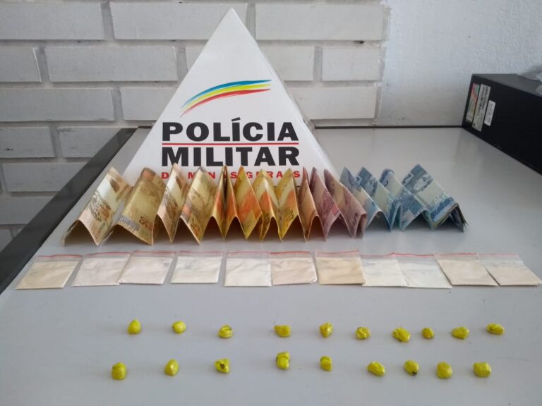 PM de Ituiutaba prende traficante de 18 anos de idade com drogas