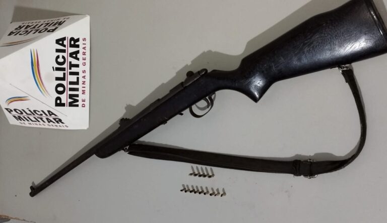 PM de Ipiaçu prende homem por posse ilegal de arma de fogo