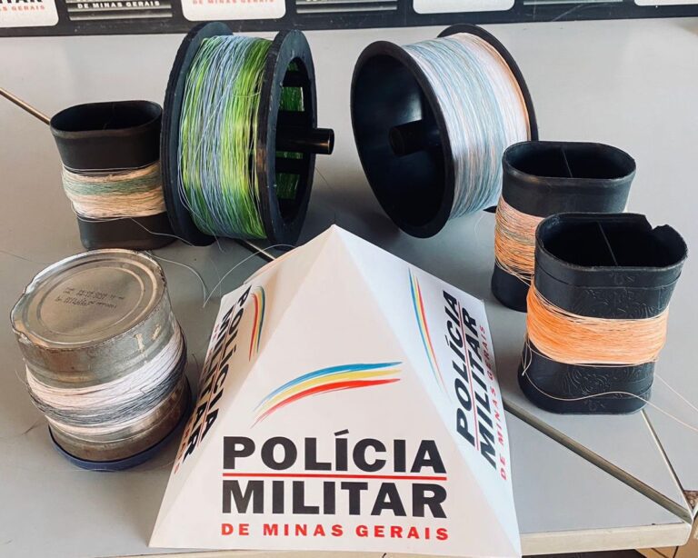 PM de Ituiutaba apreende linha de cerol com jovens soltando pipa