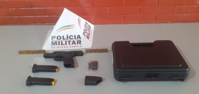 PM de Ituiutaba prende homem com arma de fogo no Bairro Alvorada