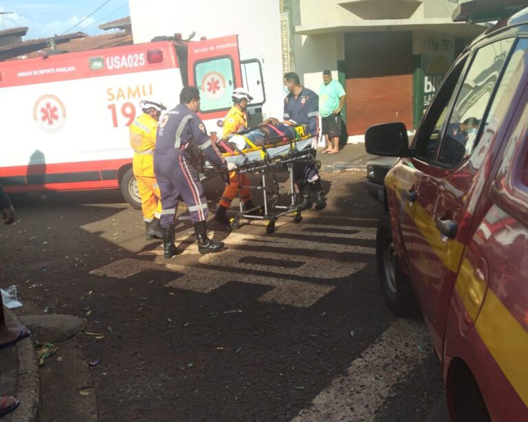 Acidente de trânsito no Bairro Universitário deixa motociclista gravemente ferido  
