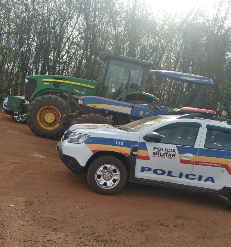 PM recupera tratores furtados na região do São Lourenço