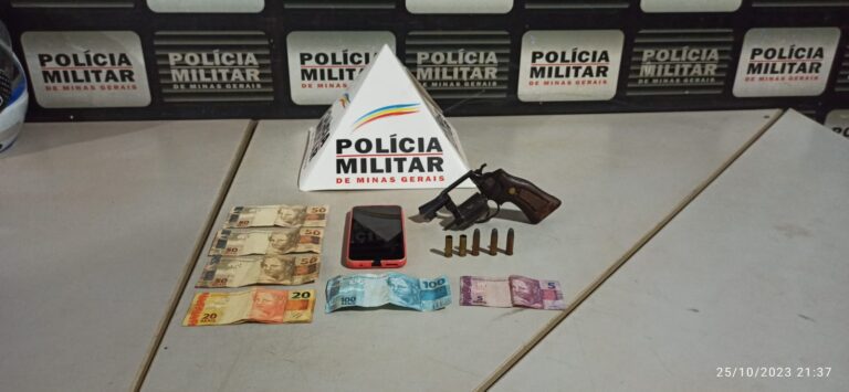 Ladrão de carga atira contra PM e acaba baleado e preso, em Prata (MG)