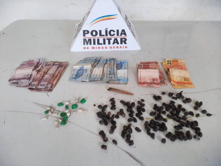 Adolescente com extensa ficha criminal é detido com 174 pedras de crack na zona rural Uberlândia