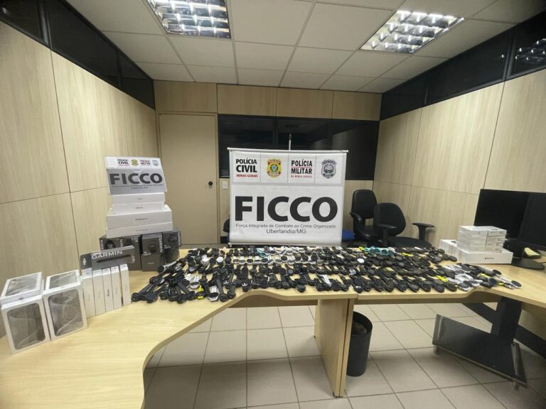 FICCO/MG apreende cerca de R$ 700 mil em eletrônicos de origem Paraguaia, em Uberlândia