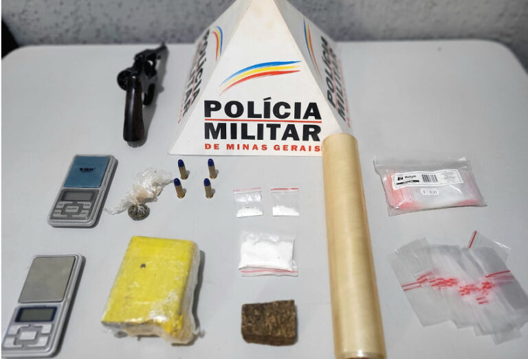 Polícia Militar realiza operação em Capinópolis e apreende drogas e arma de fogo