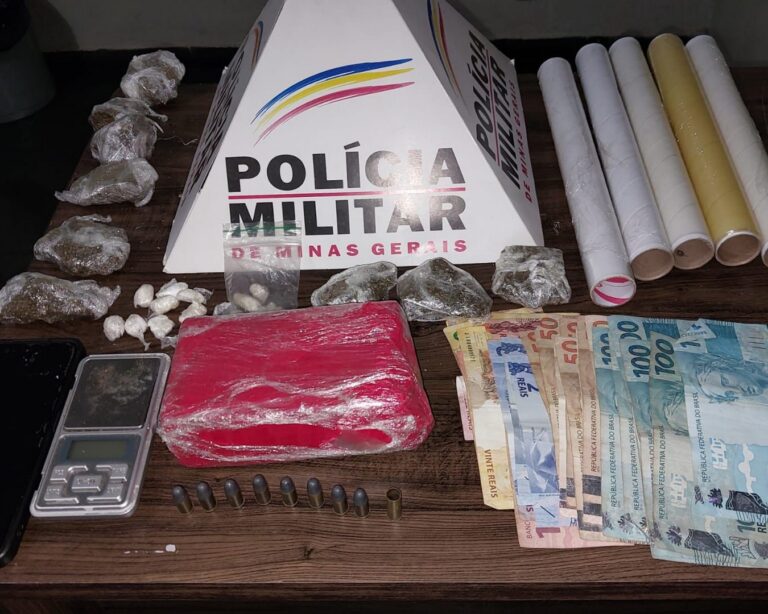 Polícia Militar apreende drogas e prende jovem em flagrante em Prata