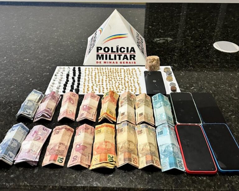 Trio é preso por tráfico de drogas no Prata com 339 pedras de crack