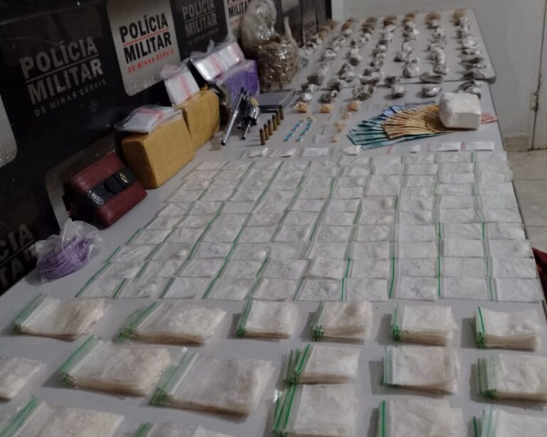 Quantidade histórica de drogas é apreendida pela PM em Santa Vitória