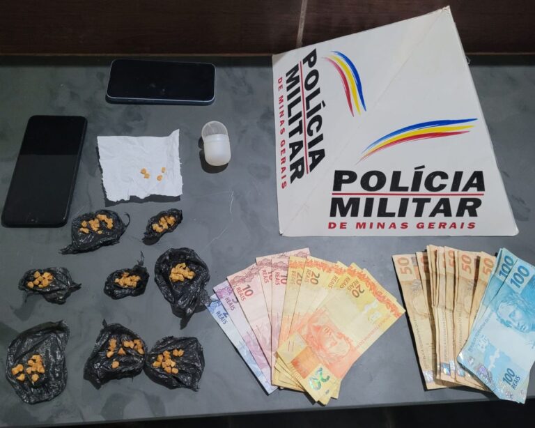 105 pedras de crack apreendidas em operação da PM no Prata