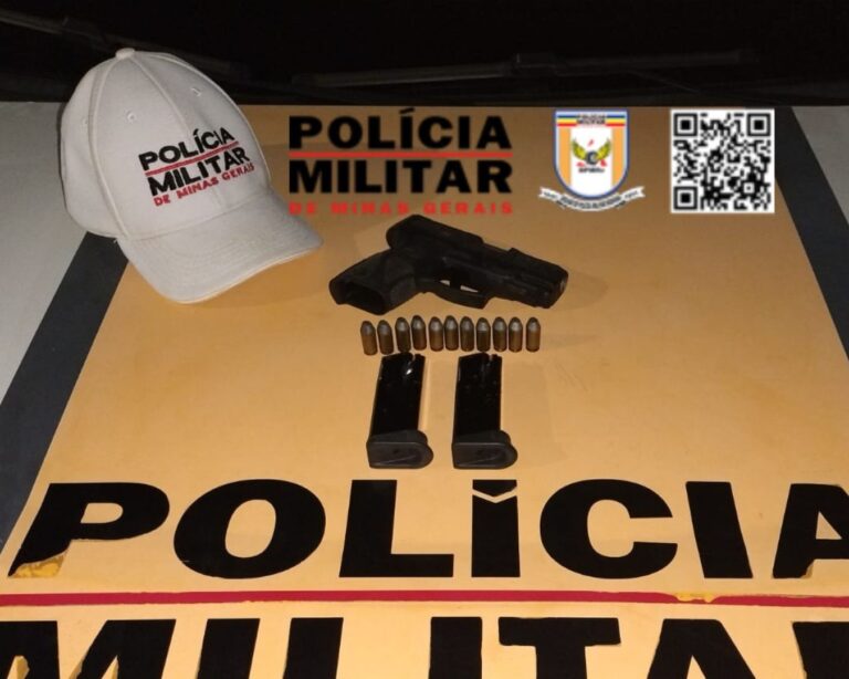 Motorista é preso na MG-223 em Araguari por porte ilegal de arma de fogo de uso restrito