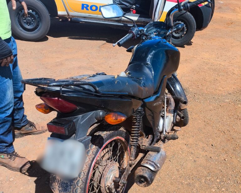 Motocicleta com chassi adulterado é apreendida em operação policial na MGC-139 em Uberlândia