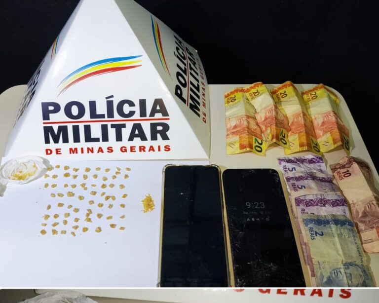 Polícia Militar prende três suspeitos e apreende crack em Ipiaçu