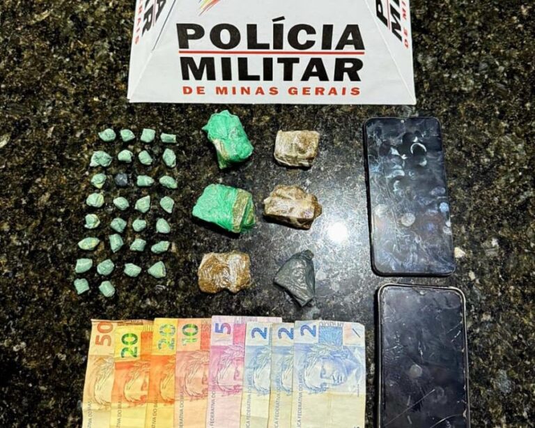PMMG flagra ponto de tráfico e prende dois jovens na cidade do Prata, no Triângulo Mineiro