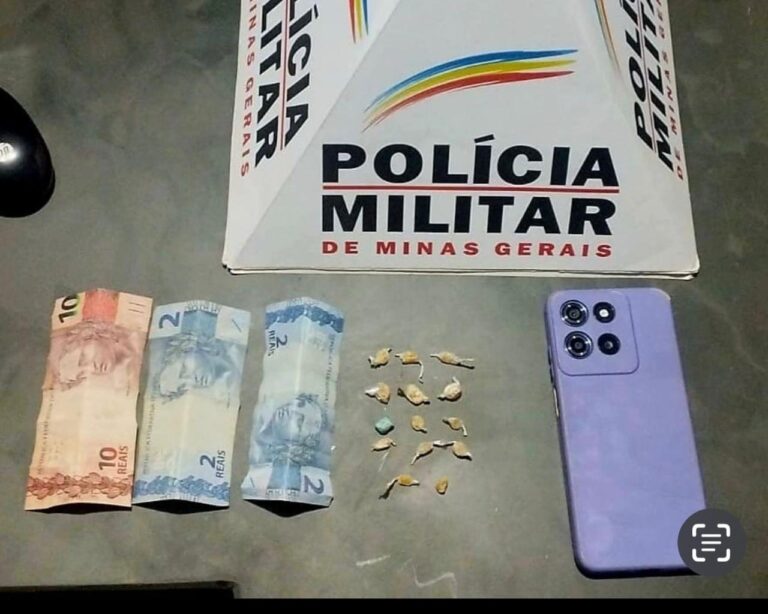 Homem é preso por tráfico de drogas durante operação da PM em Prata (MG)