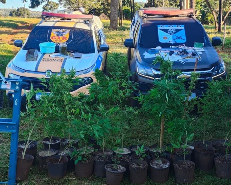 Foragido é preso e estrutura de produção de skank é desativada pela PMRv em Tupaciguara (MG)