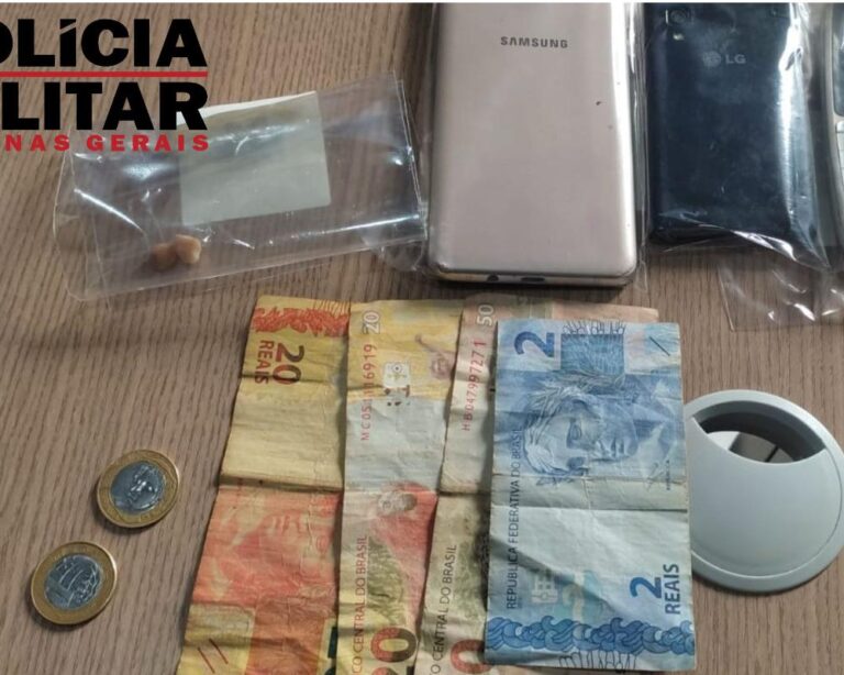 Mulher é presa por tráfico e dois homens são detidos por uso de drogas em Canápolis (MG)