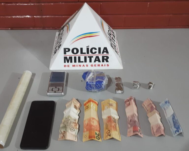 Polícia Militar prende jovem por tráfico de drogas no bairro Pirapitinga em Ituiutaba