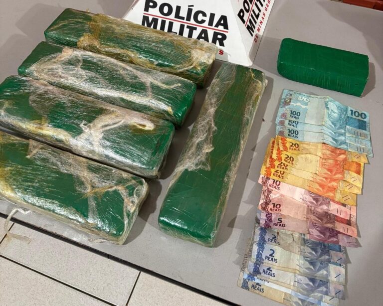 Homem é preso pela PMMG com 5 kg de maconha na BR-365 próximo a Ituiutaba