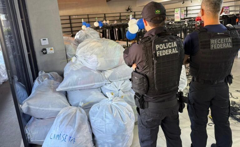 Operação da PF em Uberlândia apreende mais de R$ 2 milhões em mercadorias com marcas falsificadas