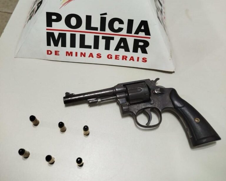 Homem é preso com revólver durante operação da Polícia Militar em Capinópolis (MG)