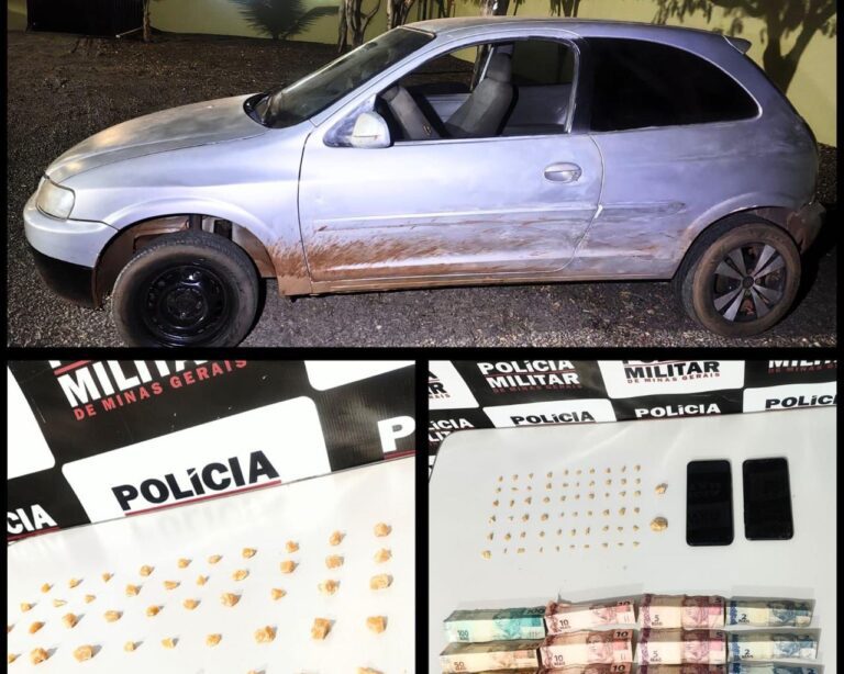 Polícia Militar prende homem  por tráfico de drogas em Santa Vitória (MG)