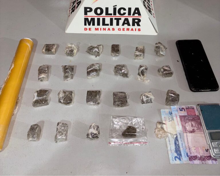 Homem de 24 anos é preso com drogas pela PMMG em Ituiutaba, no Triângulo Mineiro