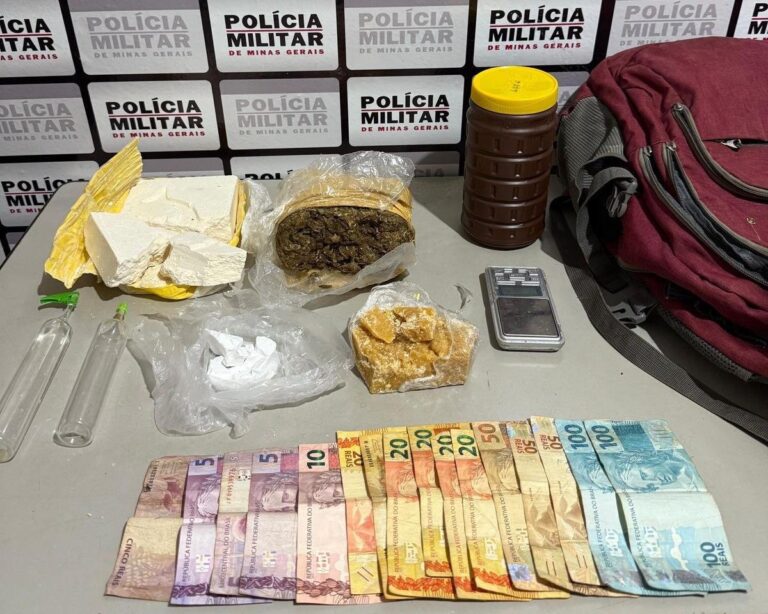 PMMG prende jovem de 26 anos com drogas em operação no Bairro Bela Vista, no Prata