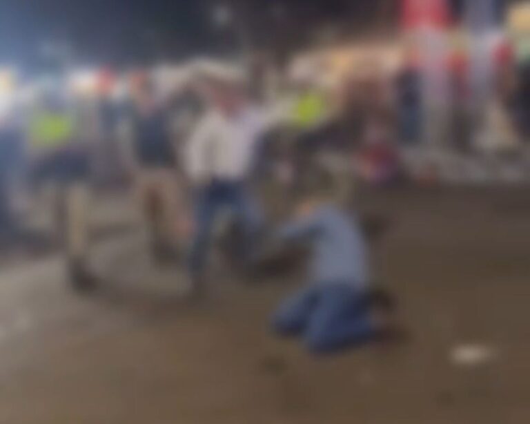 VÍDEO: Homem conhecido como ‘Fanha’ é preso após agredir vítima durante a 46ª Expopec em Ituiutaba