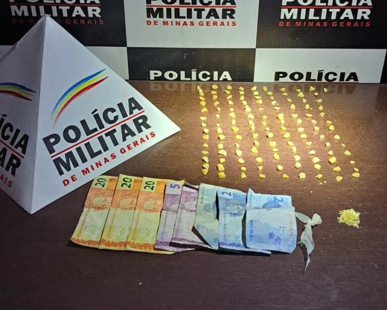 PMMG prende homem com 125 pedras de crack em Capinópolis