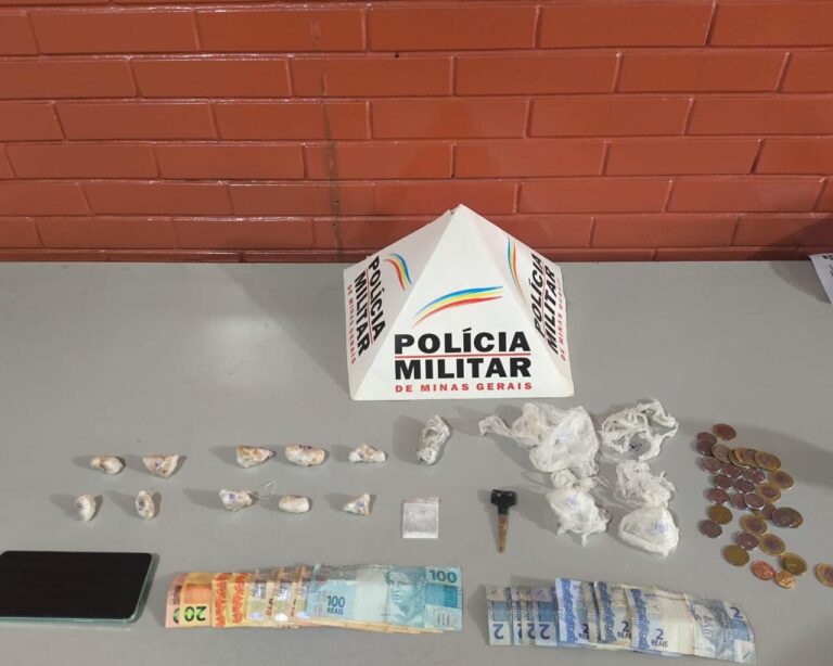 PMMG prende homem de 26 anos por tráfico de drogas no Bairro Pirapitinga, em Ituiutaba