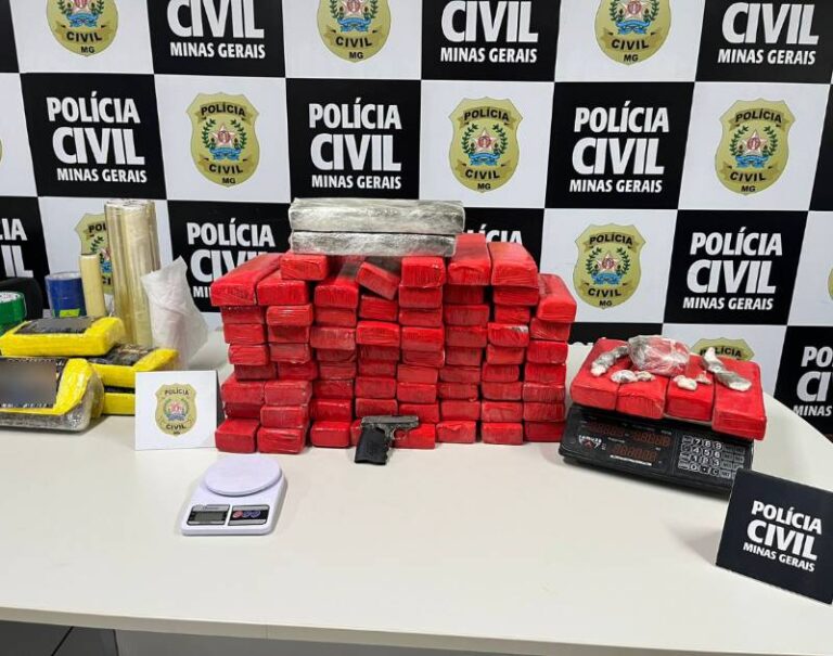 PCMG prende traficante, apreende arma de fogo e 80 tabletes de maconha em Uberlândia (MG)